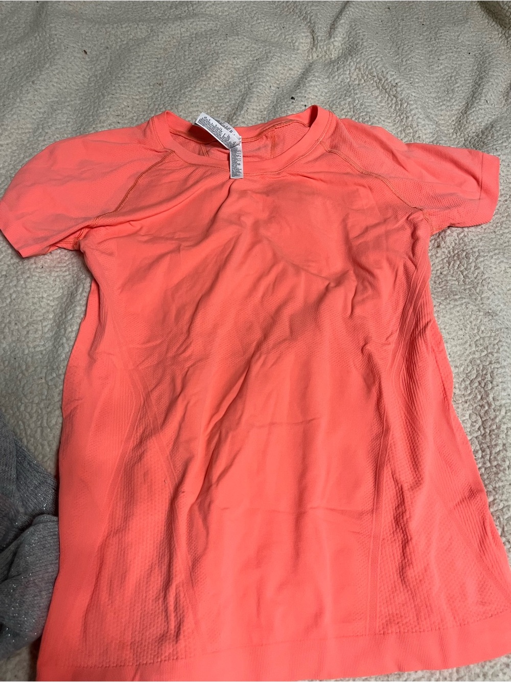Athleta Coral-Pink Short Sleeve Active Tee